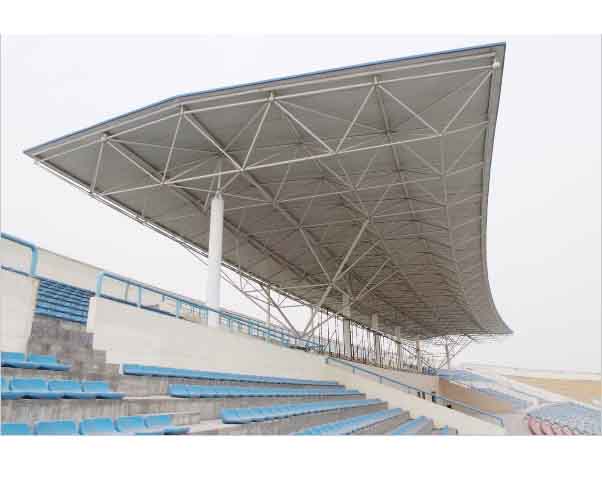 滨州河南理工大学体育场看台网架